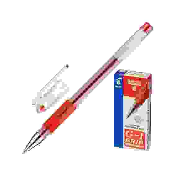 Ручка PILOT G-1 Grip 0.5 мм, гелевые красные чернила, грип