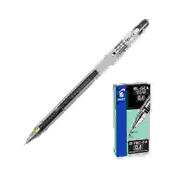 Ручка PILOT G-Tec-C4, 0.4 мм, гелевые черные чернила, грип