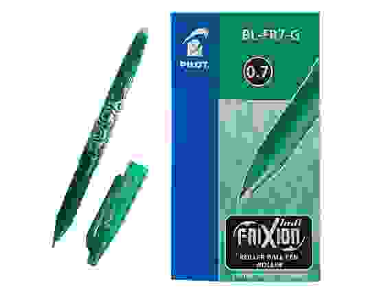 Ручка PILOT FriXion Ball 0.7 мм со стираемыми гелевыми зелеными чернилами