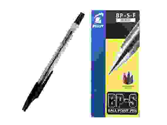 Ручка PILOT BP-S-F (0.7 мм), шариковая, черные чернила