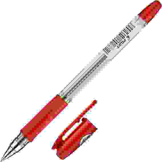 Ручка PILOT BPS-GP F (0.7 мм), шариковая, красные чернила, грип