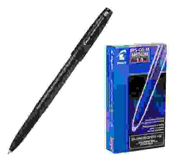 Ручка PILOT Super Grip G M ( 1.0 мм) шариковая, черные чернила, грип