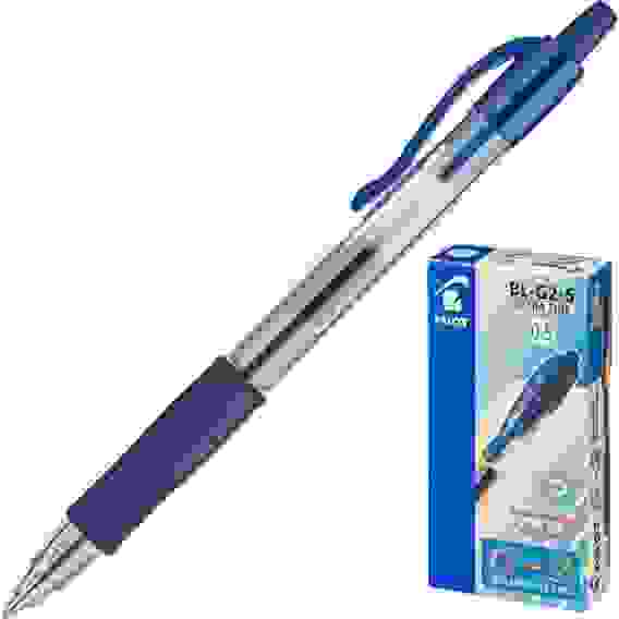 Ручка PILOT G-2, 0.5 мм, автоматическая, гелевые синие чернила, грип