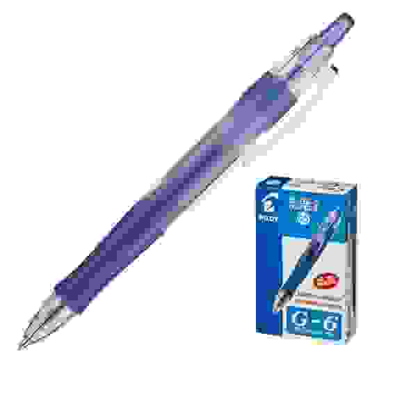 Ручка PILOT G-6, 0.5 мм, автоматическая, гелевые синие чернила, грип