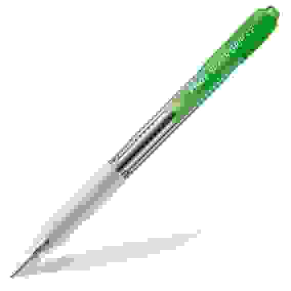 Ручка PILOT Super Grip Neon F (0.7 мм), шариковая автоматическая, синие чернила, грип, зеленый кор