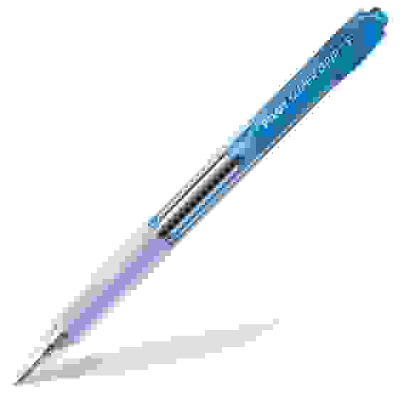 Ручка PILOT Super Grip Neon F (0.7 мм), шариковая автоматическая, синие чернила, грип, синий корпу