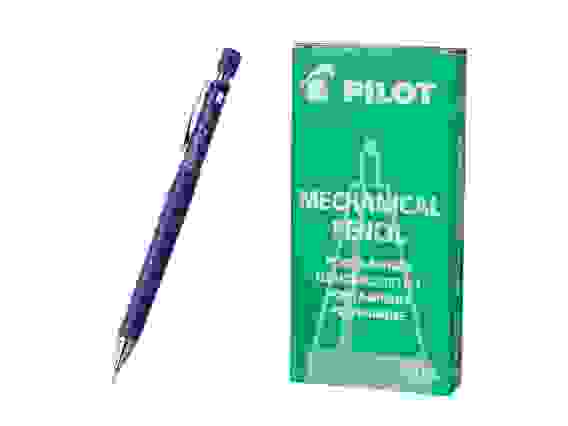 Карандаш механический PILOT, H-327, 0.7 мм, профессиональный, с ластиком, синий корпус