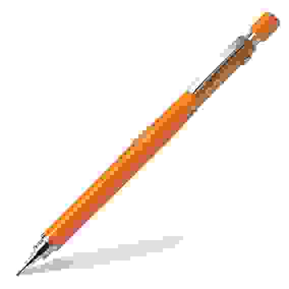 Карандаш механический PILOT, H-329, 0.9 мм, профессиональный, с ластиком, оранжевый корпус