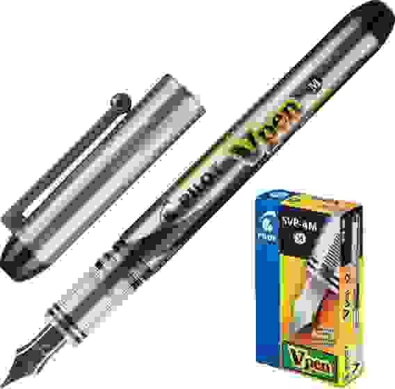 Ручка перьевая Pilot SVP-4M (B) одноразовая, черные чернила