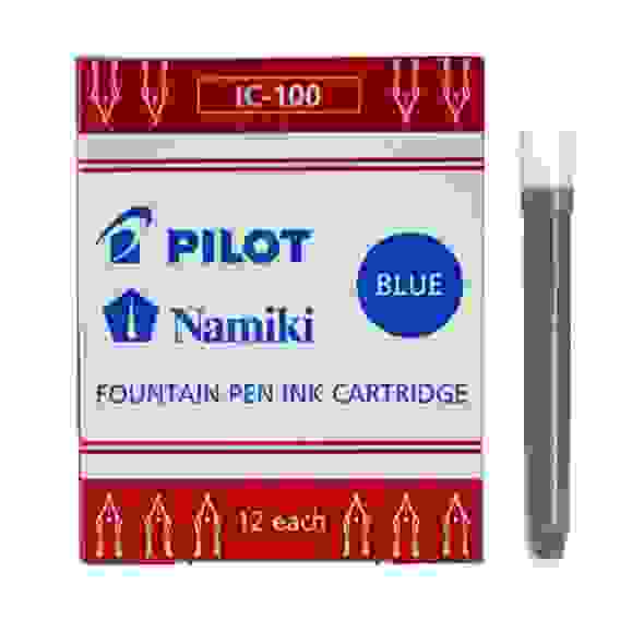 Картриджи PILOT для перьевых ручек синие, 12 шт