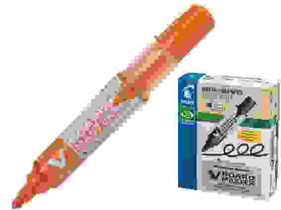 Маркер PILOT V-BOARD Master по доске оранжевый, 2-4 мм, сменный картридж