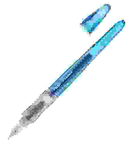 Ручка перьевая PILOT Plumix Neon, перо Medium, голубой корпус