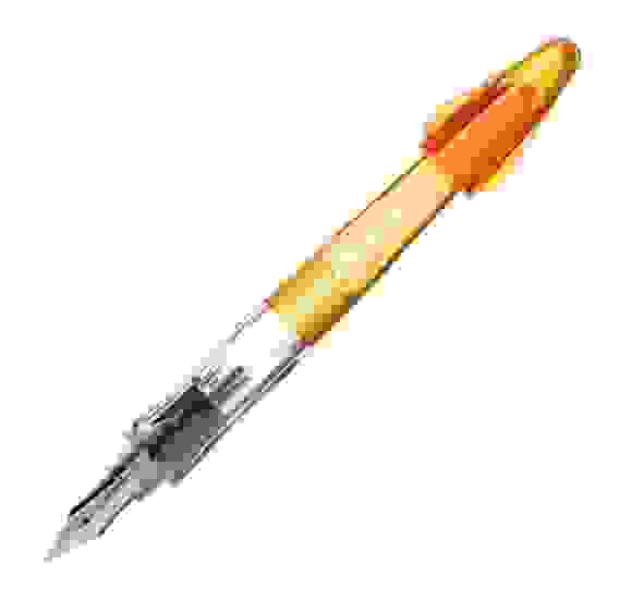 Ручка перьевая PILOT Pluminix mini, перo Medium, оранжевый корпус