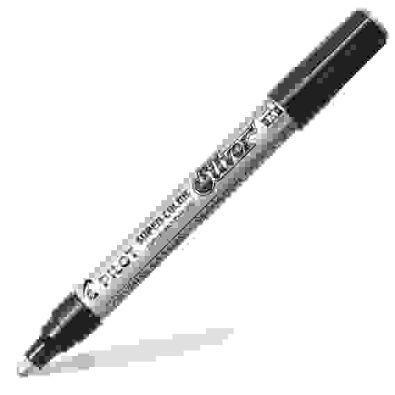 Маркер-краска PILOT Super Color, лаковый, серебряный, 2мм , круглый, алюминиевый корпус