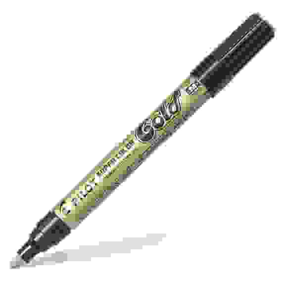 Маркер-краска PILOT Super Color, лаковый, золотой, 2мм , круглый, алюминиевый корпус
