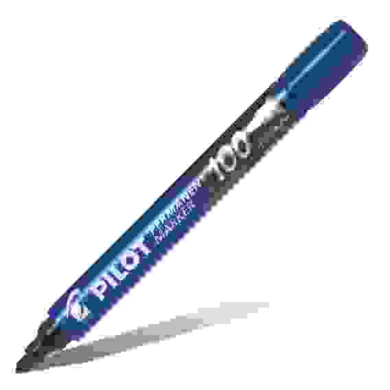 Маркер PILOT SCA-100 перманентный, синий, круглый наконечник 1 мм