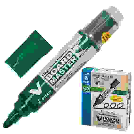 Маркер PILOT V-BOARD Master по доске, зеленый, 2-4 мм, сменный картридж