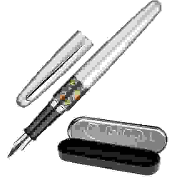 Ручка перьевая PILOT Animal Collection , Silver Python, M