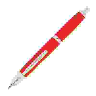 Ручка перьевая PILOT Capless Vivid Red 2009 Limited Edition, перо золото 18K Medium, родиевая отд