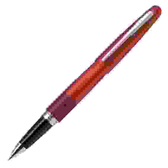 Ручка PILOT MR Retro Pop 0.7 мм роллер, красный металлик, черные чернила, в подарочном футляре