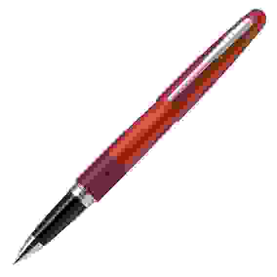 Ручка PILOT MR Retro Pop 0.7 мм роллер, красный металлик, черные чернила, в подарочном футляре