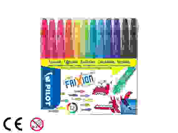 Фломастеры PILOT FriXion Colors, набор 12 цветов, 0.7мм