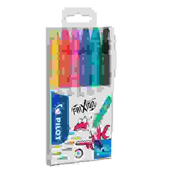 Фломастеры PILOT FriXion Colors, набор 6 цветов, 0.7 мм