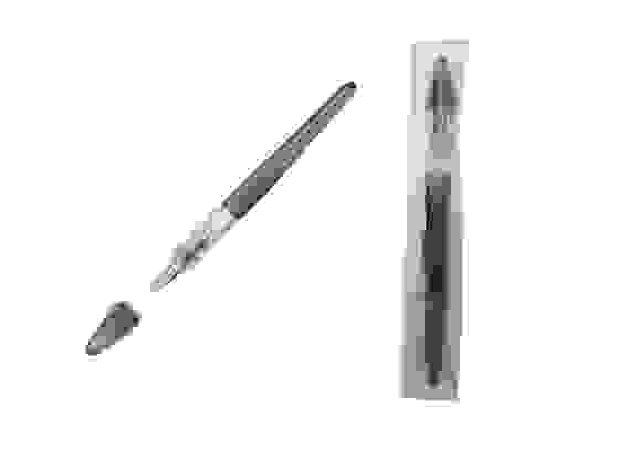 Ручка перьевая PILOT Plumix Neon, перо Medium, черный корпус