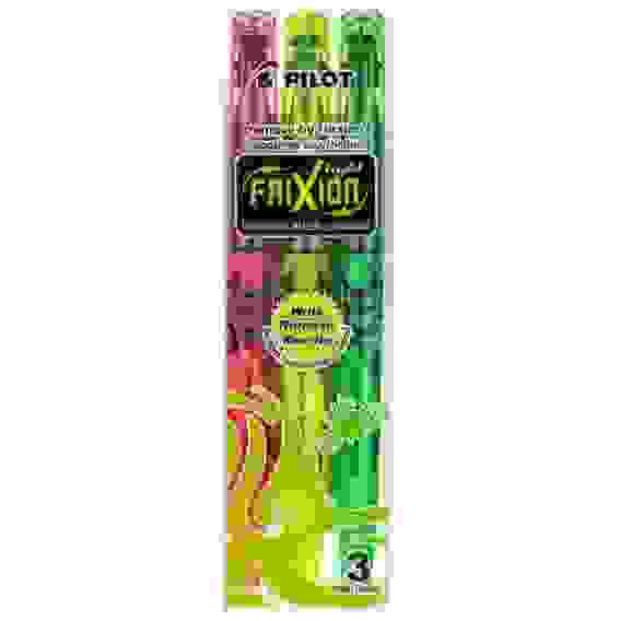 Текстовыделитель PILOT FriXion, набор 3 цв, (желтый, зеленый, розовый)