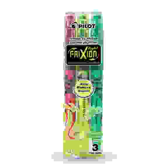 Текстовыделитель PILOT FriXion, набор 3 цв, (желтый, зеленый, розовый)